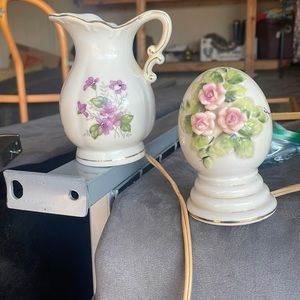 Vintage 80s L W Rice Nightlights X two